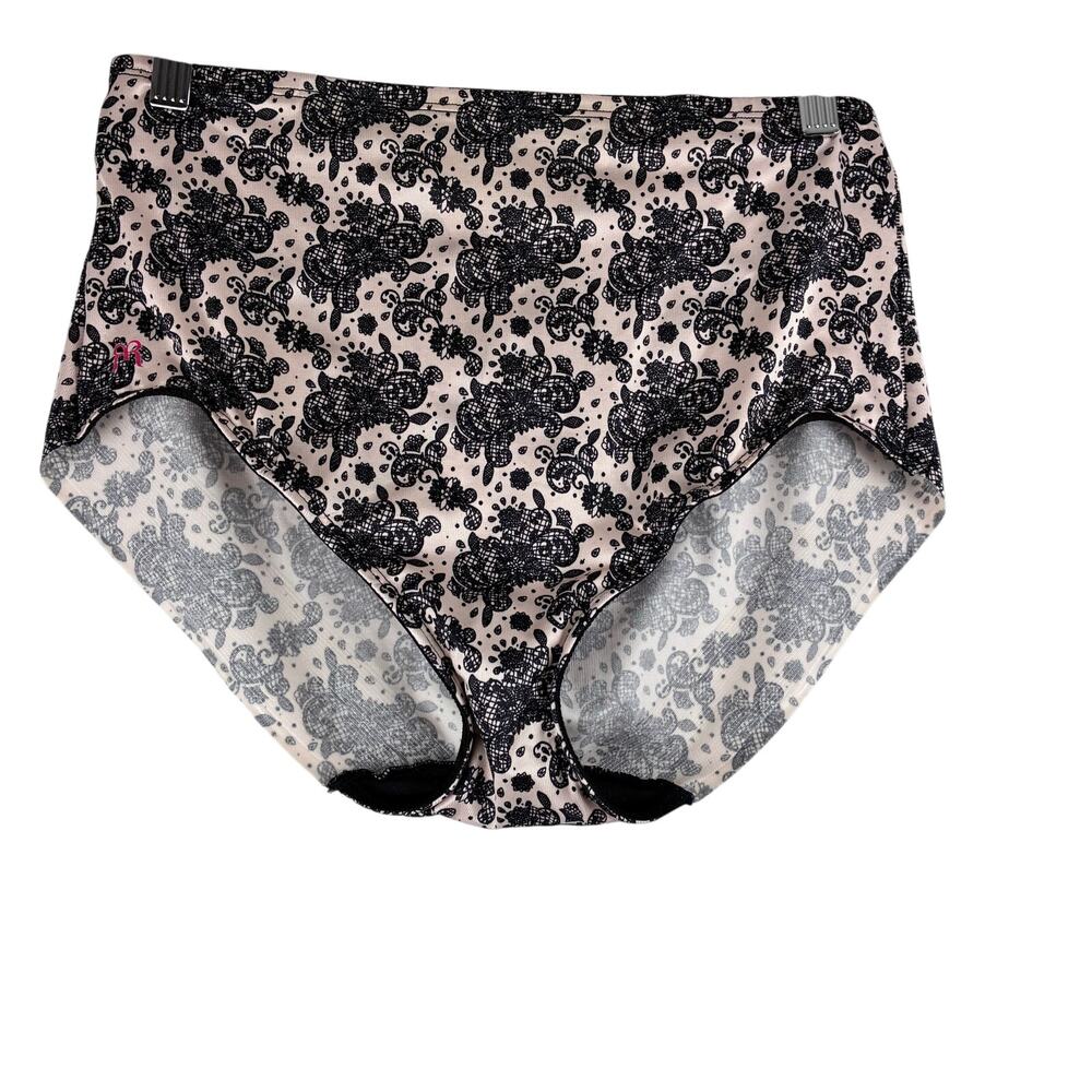 Ruby Ribbon Essential Briefs Women's 3XL Panties Nude Lace Shape Tummy Control